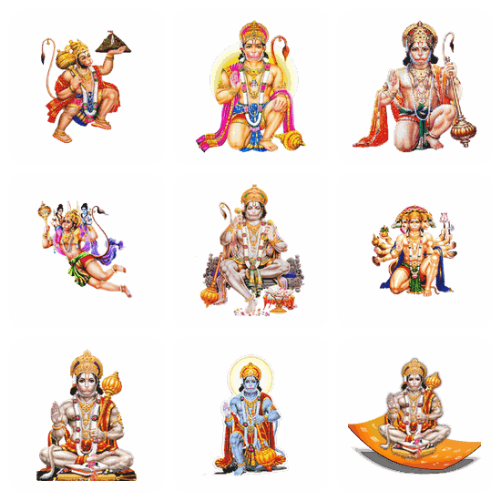 Hanuman PNG pack preview