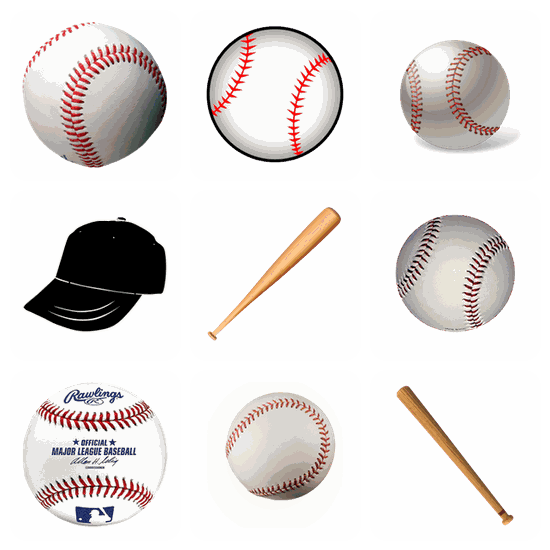 Baseball PNG pack preview