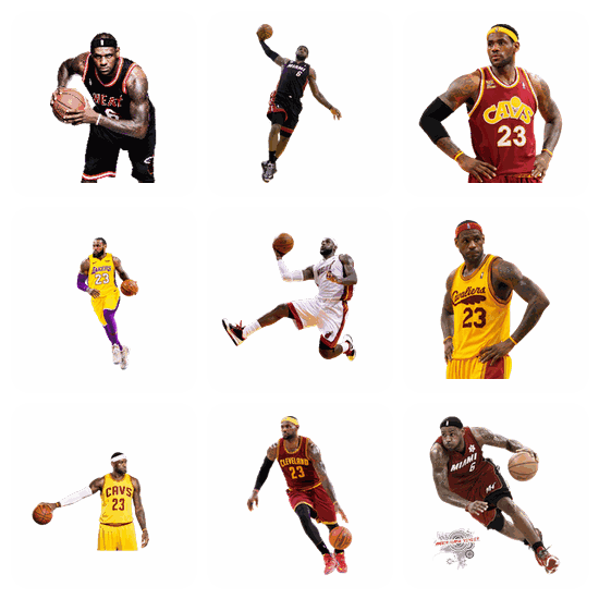 Lebron James PNG pack preview