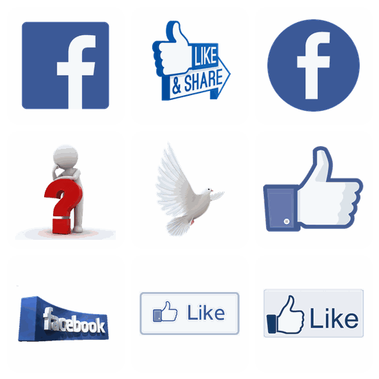 Facebook PNG pack preview