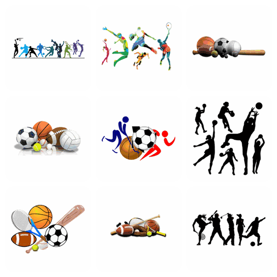Sports Equipment PNG pack preview