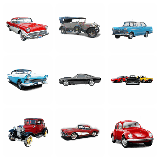 Classic Car PNG pack preview