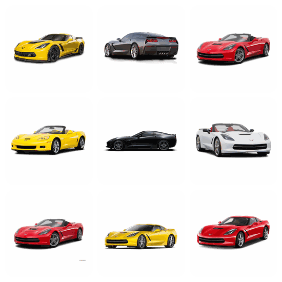 Corvette PNG pack preview