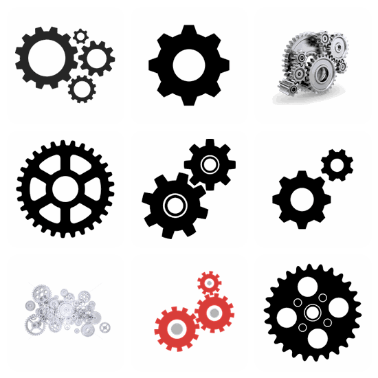 Gears PNG pack preview