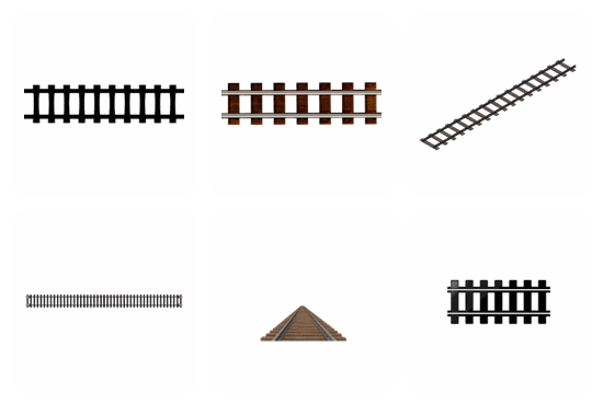 Railroad Tracks PNG pack preview