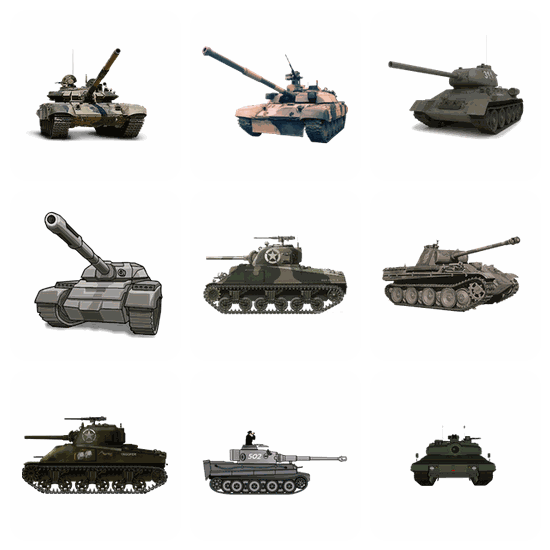 Military Tank PNG pack preview