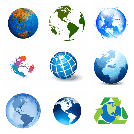 Globe PNG pack preview