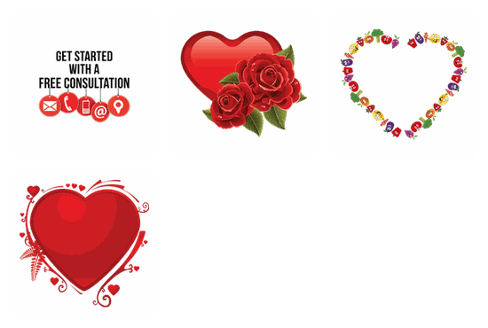 Heart PNG pack preview