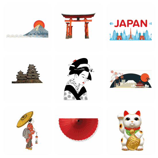 Japanese PNG pack preview