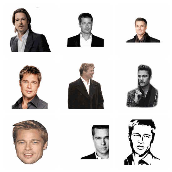 Brad Pitt PNG pack preview