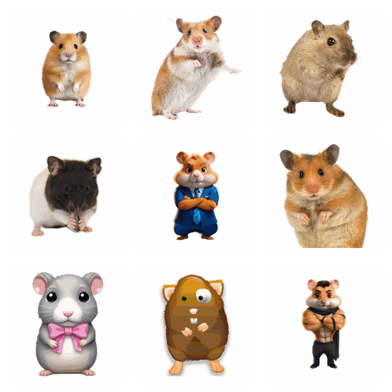 Hamster PNG pack preview