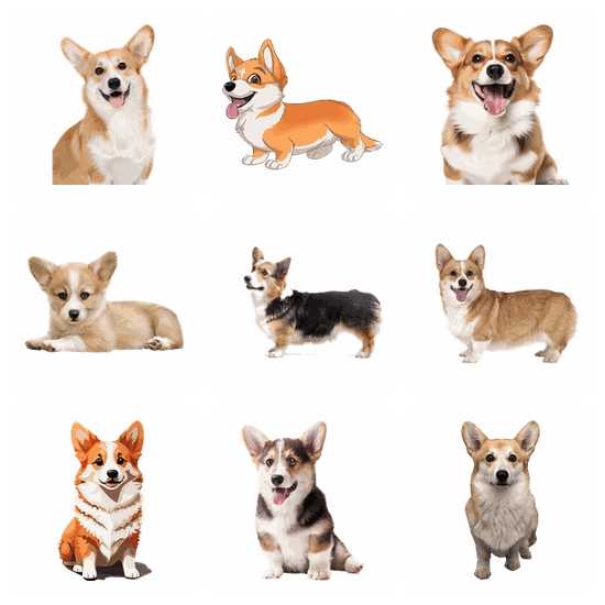 Welsh Corgi PNG pack preview