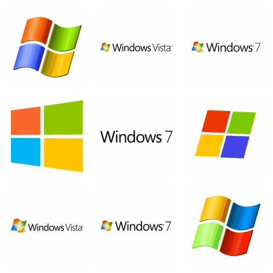 Windows Logos PNG pack preview