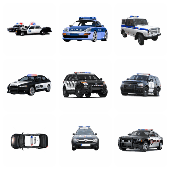 Police Car PNG pack preview
