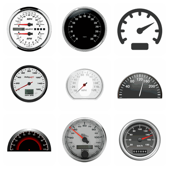 Speedometer PNG pack preview