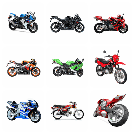 Motorcycle PNG pack preview