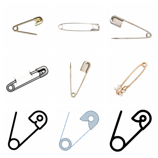 Safety Pin PNG pack preview
