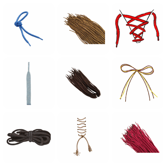 Shoelaces PNG pack preview
