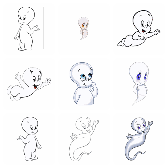 Casper Ghost PNG pack preview