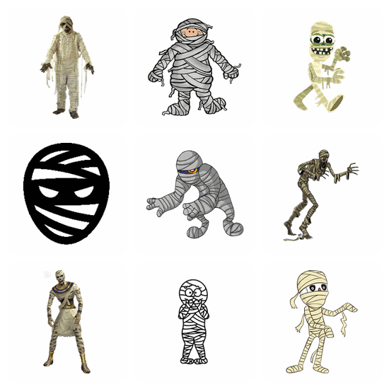 Mummy PNG pack preview