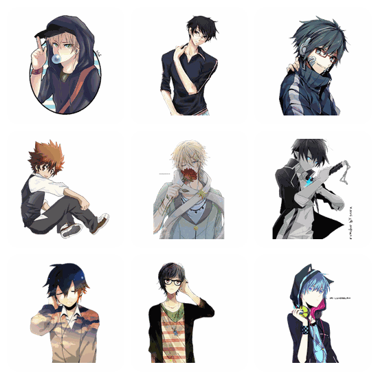 Anime Boy PNG pack preview