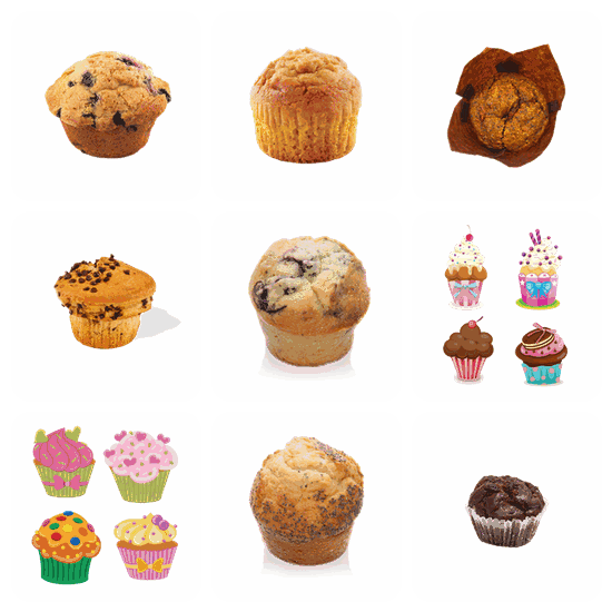 Muffin PNG pack preview