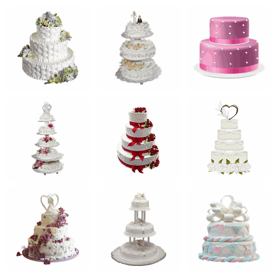 Wedding Cake PNG pack preview