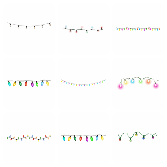 Lights Garland PNG pack preview