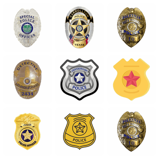 Police Badge PNG pack preview