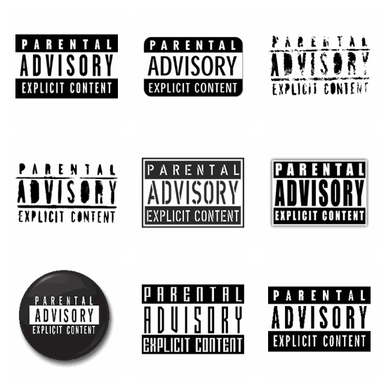 Parental Advisory PNG pack preview