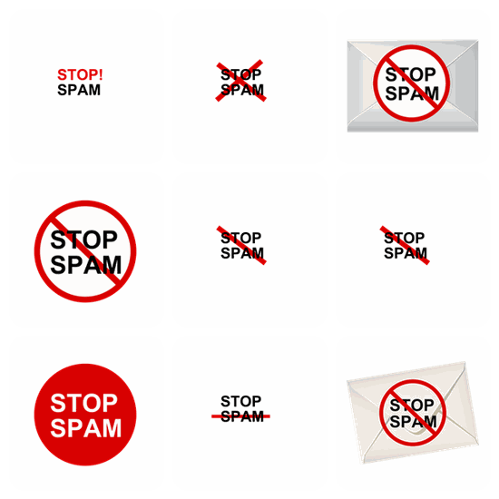 Stop Spam PNG pack preview