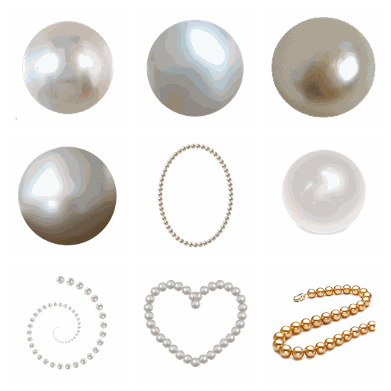 Pearls PNG pack preview