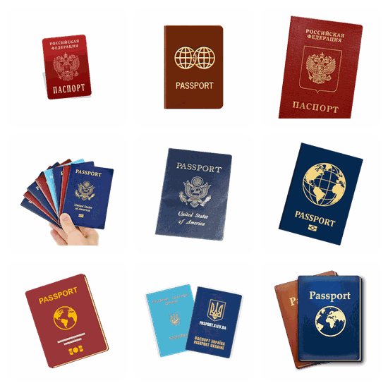 Passport PNG pack preview