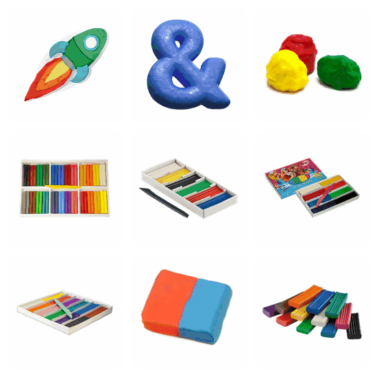 Plasticine PNG pack preview