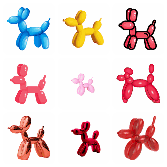 Balloon Dog PNG pack preview