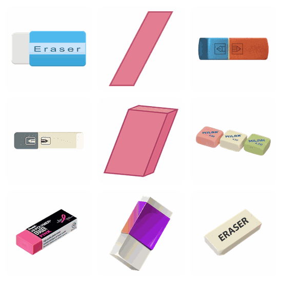 Eraser PNG pack preview