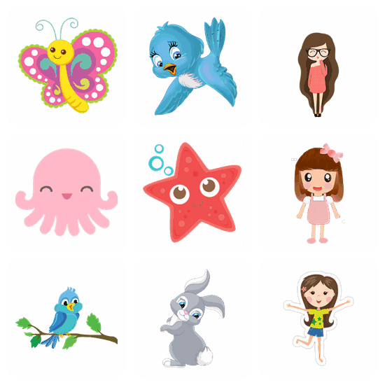 Cute PNG pack preview
