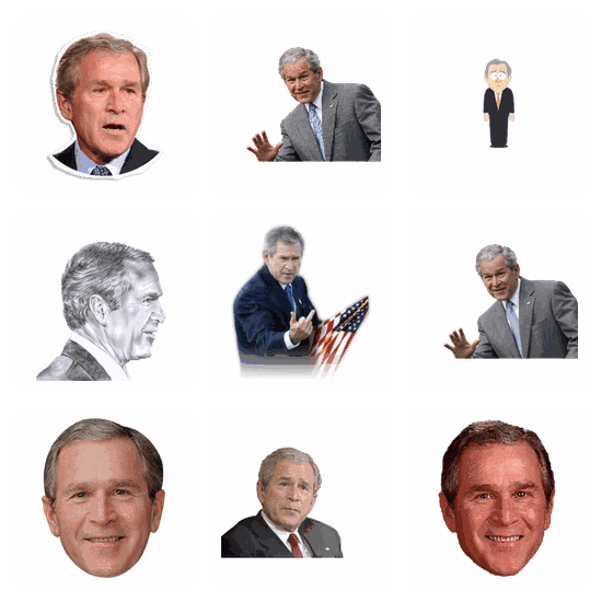 George Bush PNG pack preview