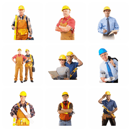 Industrial Workers And Engineers PNG pack preview
