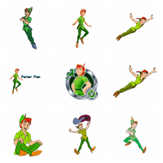 Peter Pan PNG pack preview