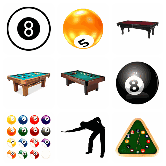 Billiard PNG pack preview