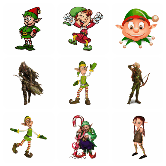 Elf PNG pack preview