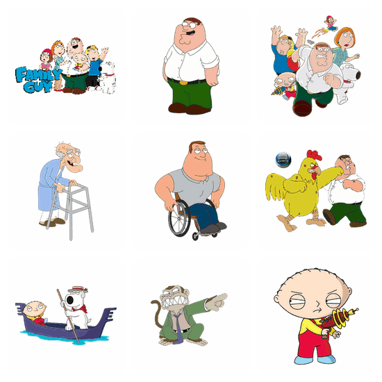 Family Guy PNG pack preview