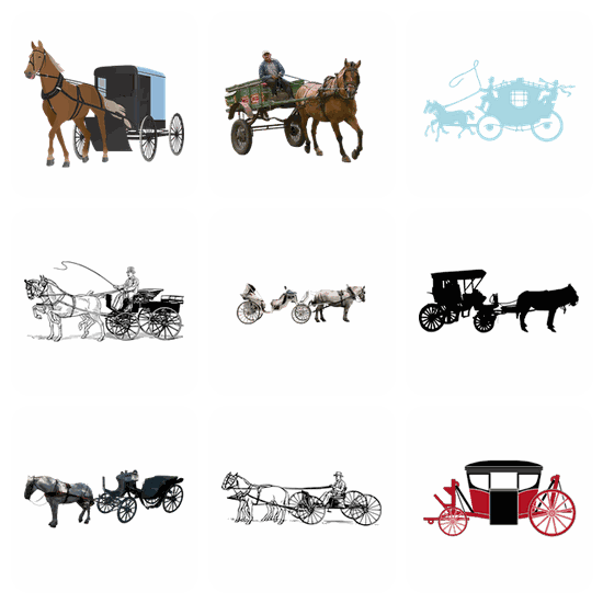 Carriage PNG pack preview