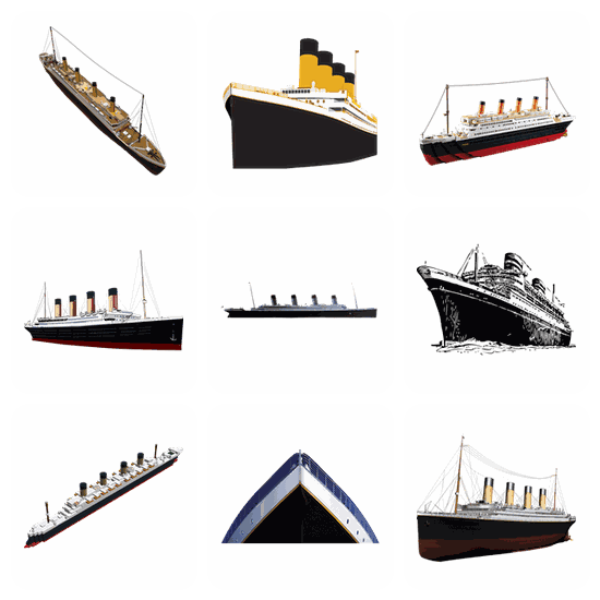 Titanic PNG pack preview