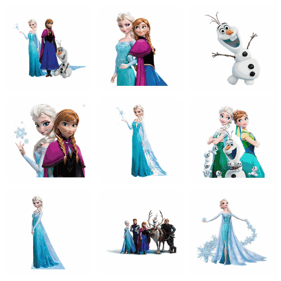 Frozen PNG pack preview