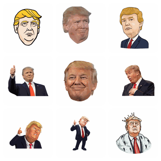 Donald Trump PNG pack preview
