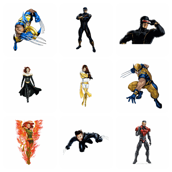 Xmen PNG pack preview