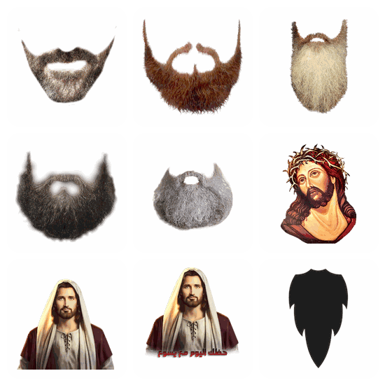 Beard PNG pack preview