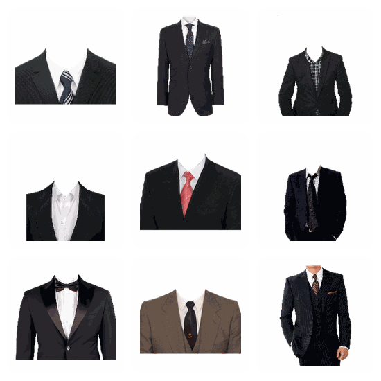 Suit PNG pack preview